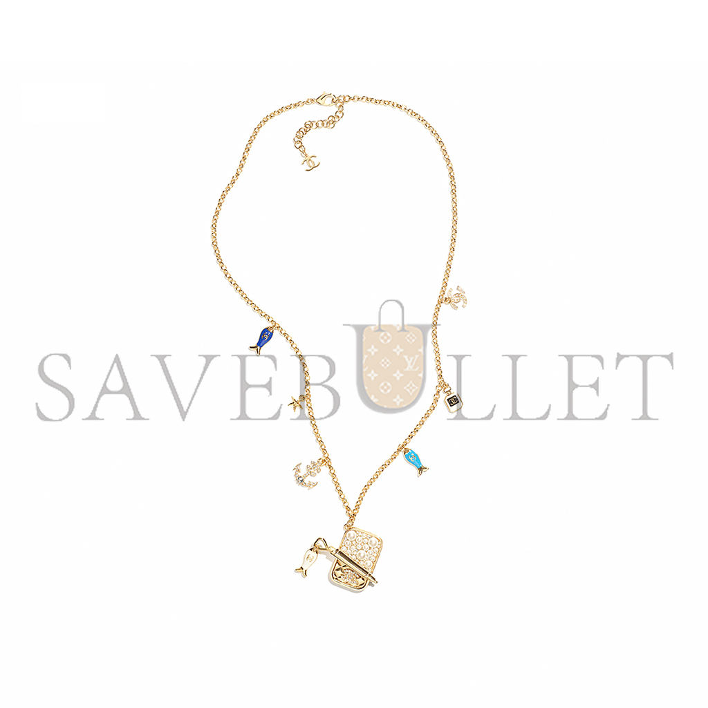 Ch*el long pendant necklace abf041